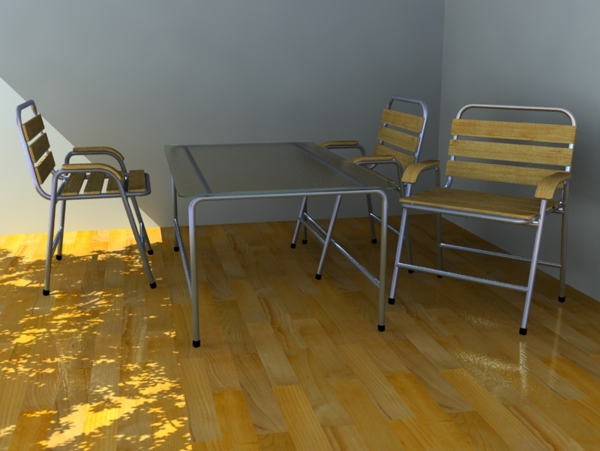 現(xiàn)代風(fēng)格桌椅3d模型家具圖片2