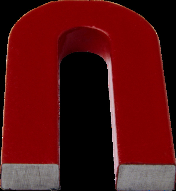 U形红色磁铁免抠png透明图层素材