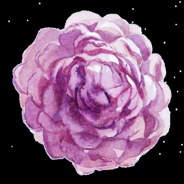 紫荆花蕊卡通透明素材