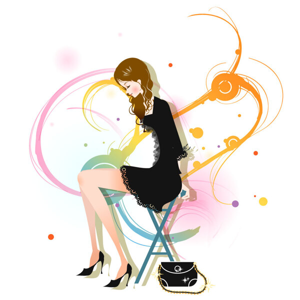 時(shí)尚卡通女性22