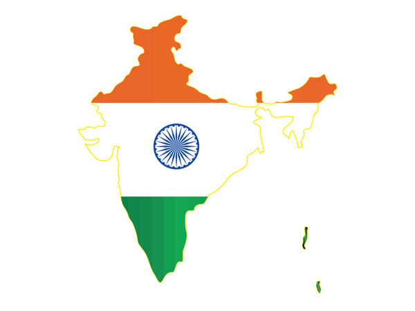 印度国旗的背景