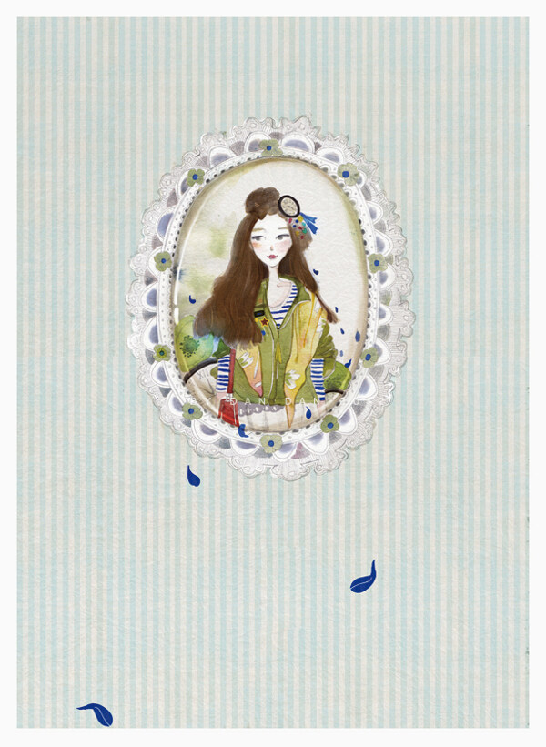 位圖插畫時尚插畫人物插畫藝術(shù)效果免費素材
