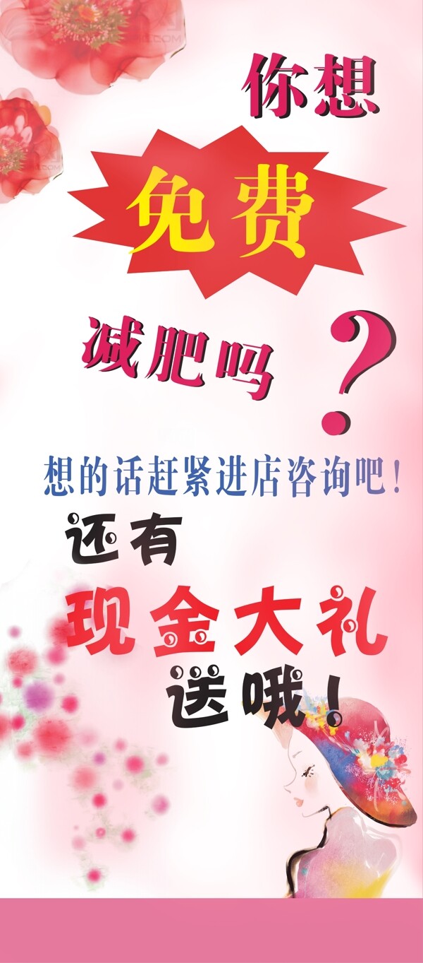 減肥展架