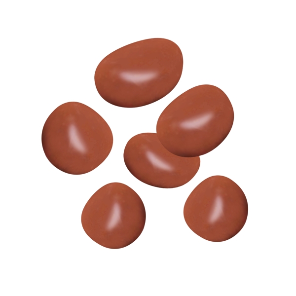 糖果实物巧克力糖果糖豆褐色零食