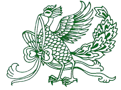 印花矢量圖靚仔裝抽象動(dòng)物鳳凰免費(fèi)素材