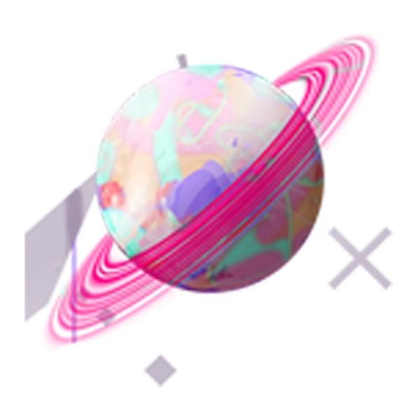 卡通的行星裝飾素材