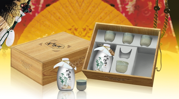 酒品包裝包裝模板分層素材PSD格式0002