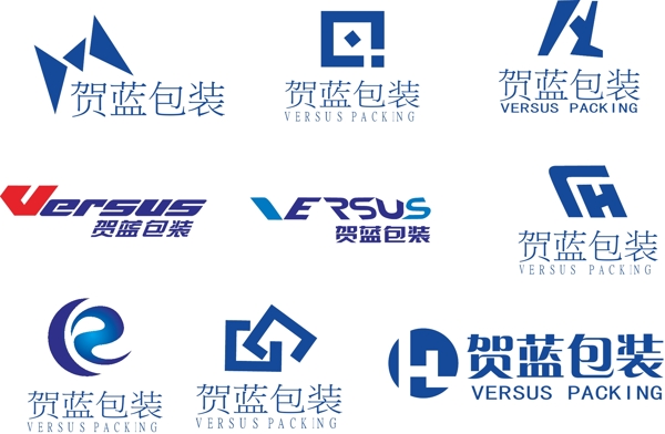 賀藍(lán)包裝logo圖片