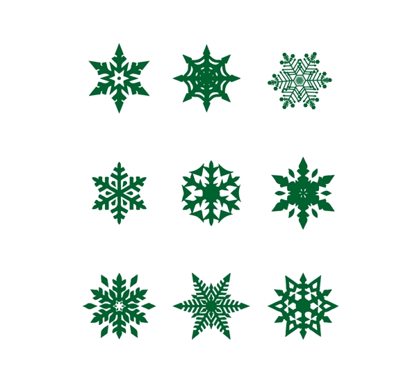 冬季圣诞雪花元素图片