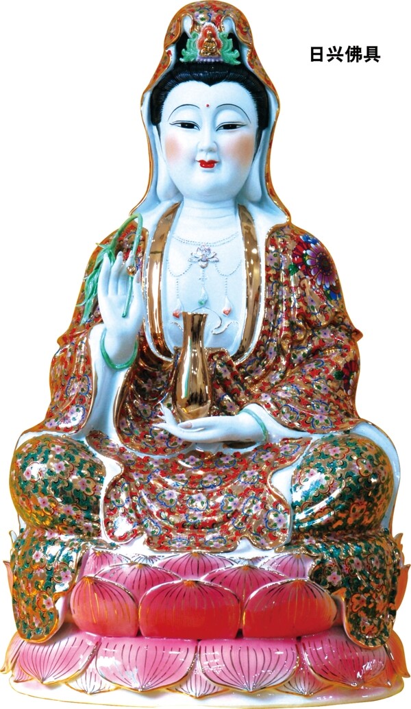 法蘭彩全蓮觀音圖片