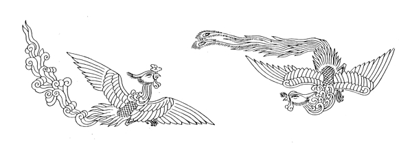 鳳凰飛舞圖案