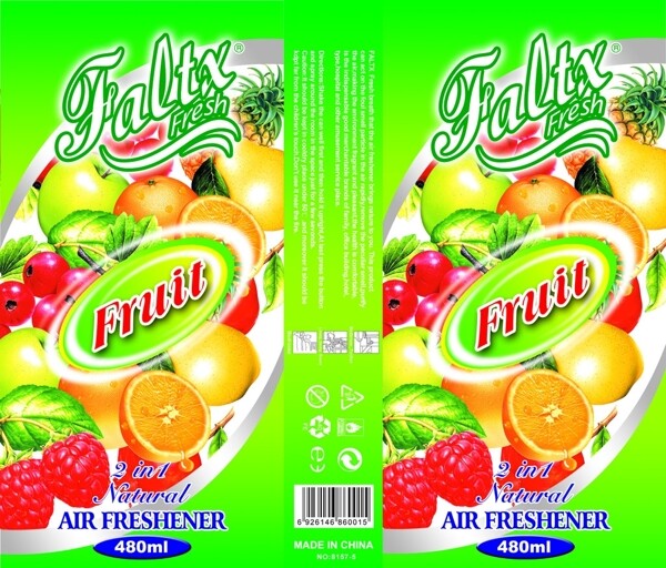 水果香型空气清新剂包装图片