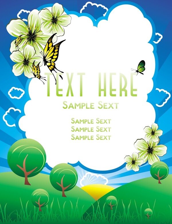 歐美花紋1515矢量EPS