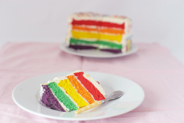 彩虹蛋糕七彩蛋糕图片