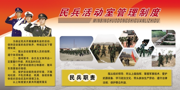 民兵活動室管理制度圖片