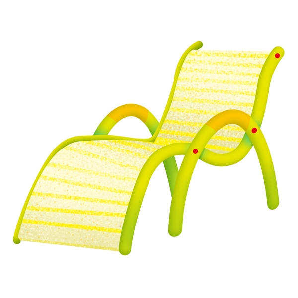 绿色夏季躺椅