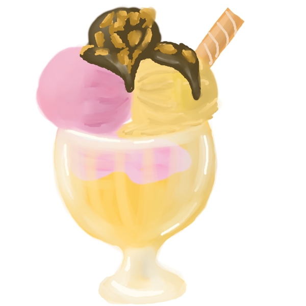 杯装美味冰淇淋