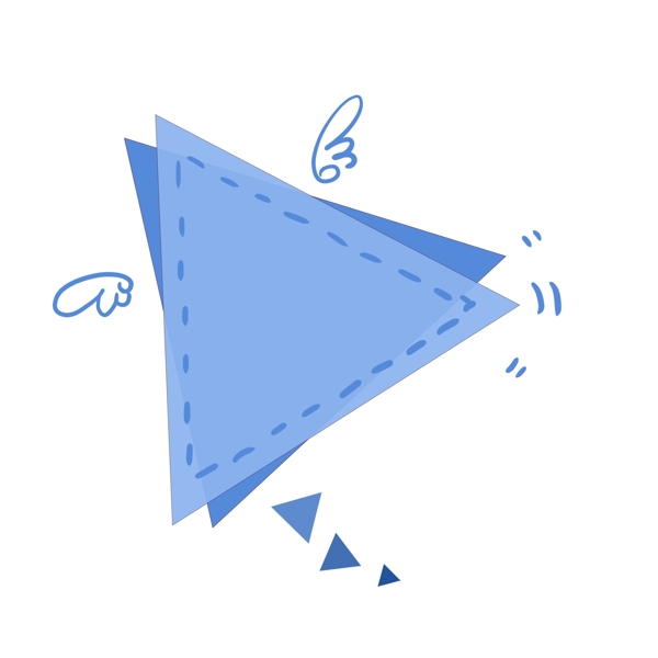 三角形翅膀几何形状对话框