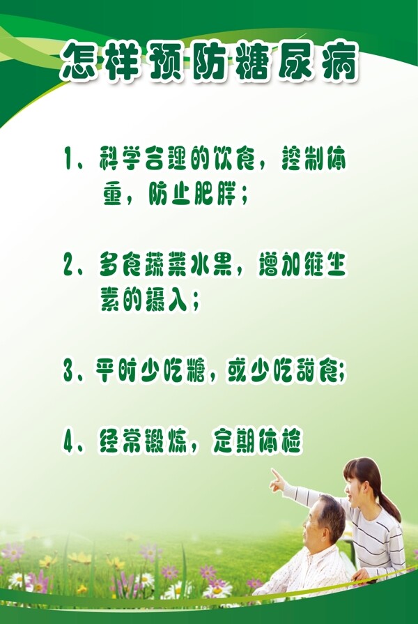 預(yù)防糖尿病展板圖片