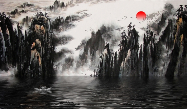 抽象山水