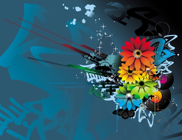 歐美花紋3539矢量EPS
