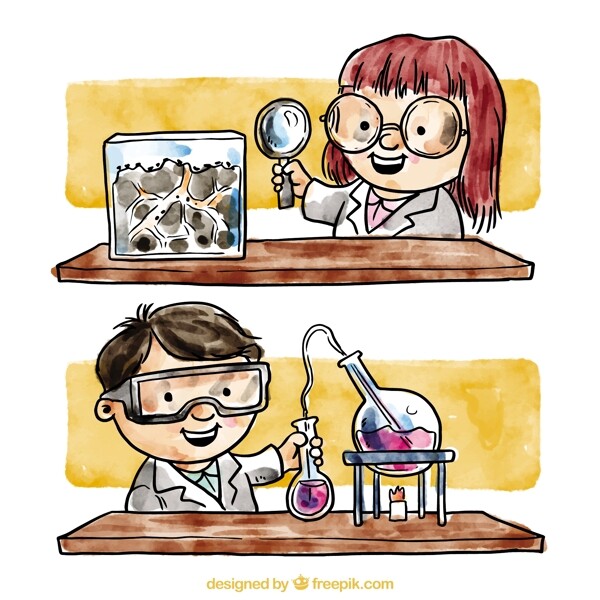 实验室里的化学家