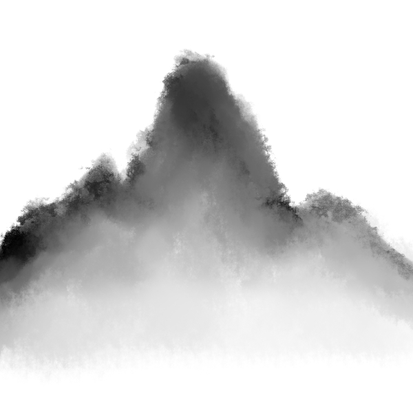 原創(chuàng)手繪水墨風(fēng)景可商用元素山