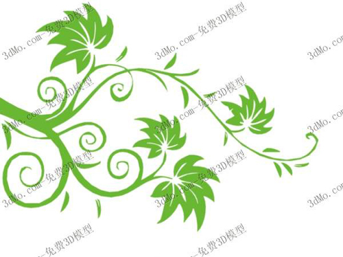 绿色多叶的树枝墙纸墙纸装饰家居
