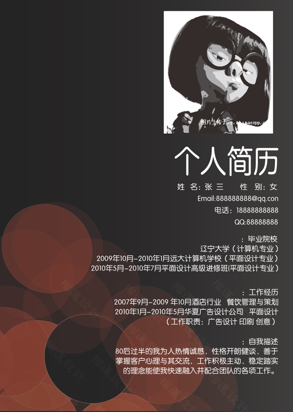簡歷圖片