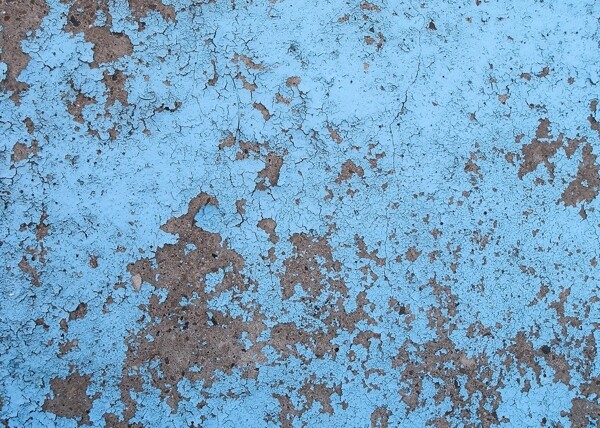 蓝色水泥墙图片