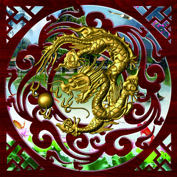 木雕圓環(huán)龍窗