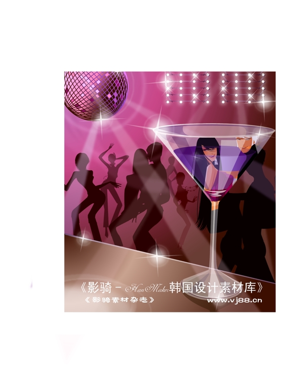 時尚俱樂部矢量人物AI0286