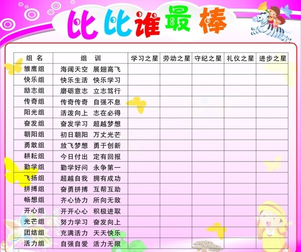 評比欄圖片