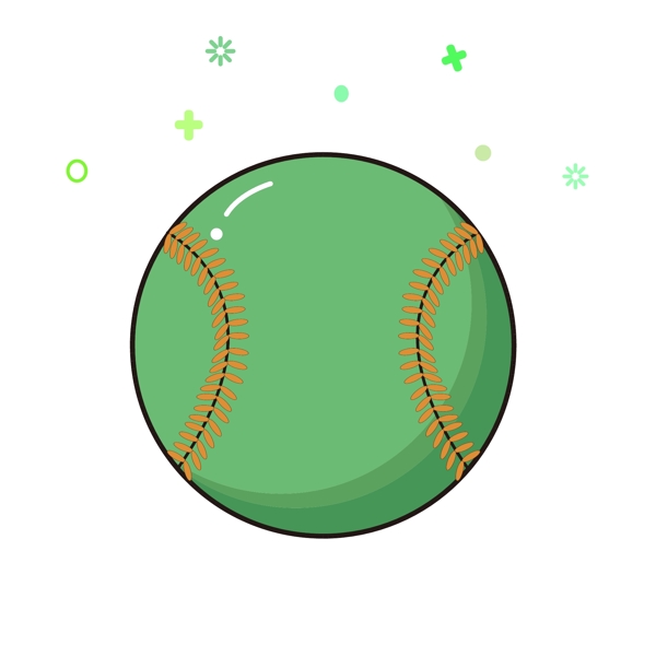 球类元素网球MBE卡通可爱