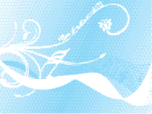 波背景與花和音符