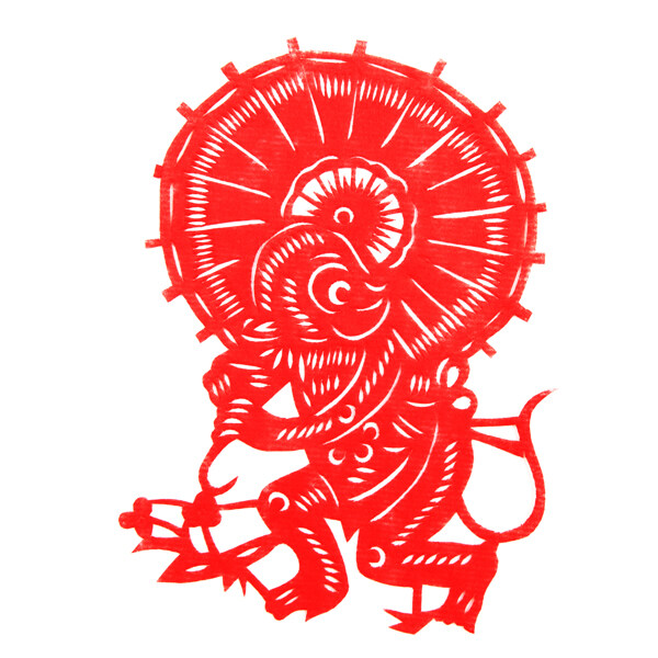 剪紙猴圖片