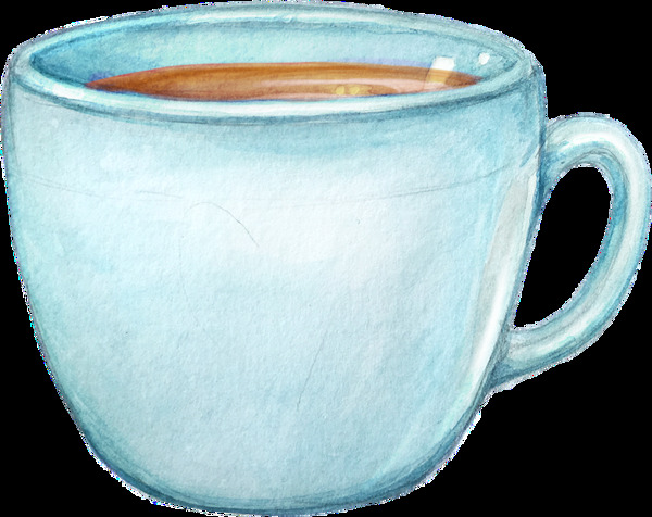 咖啡杯子卡通透明素材