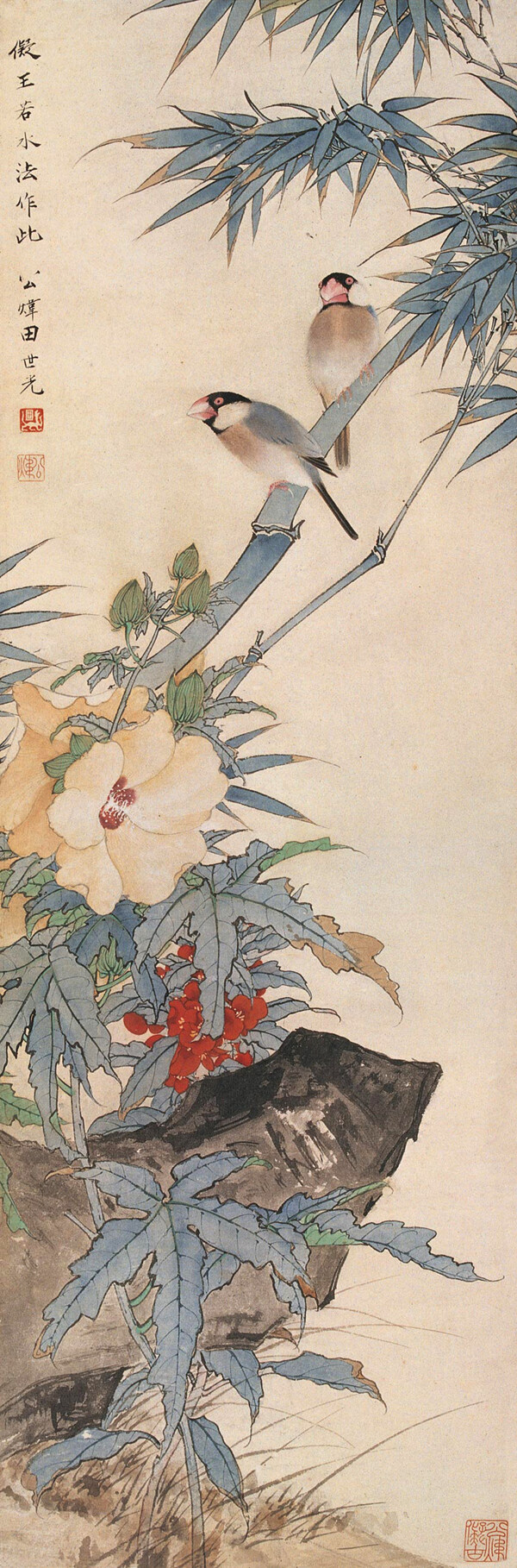 花鳥國畫圖片