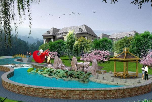 水景制作3d及效果圖