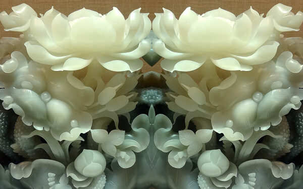 玉雕元素背景墻