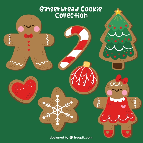 7款可爱圣诞元素饼干