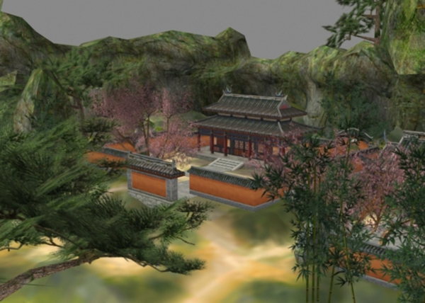古院游戲場景古建材質(zhì)