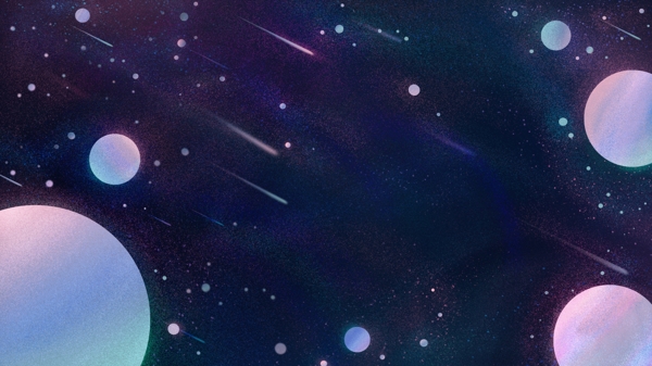 夢(mèng)幻流星雨晚安背景素材