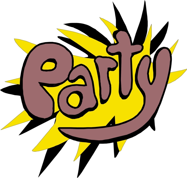 印花矢量圖文字英文earty色彩免費素材