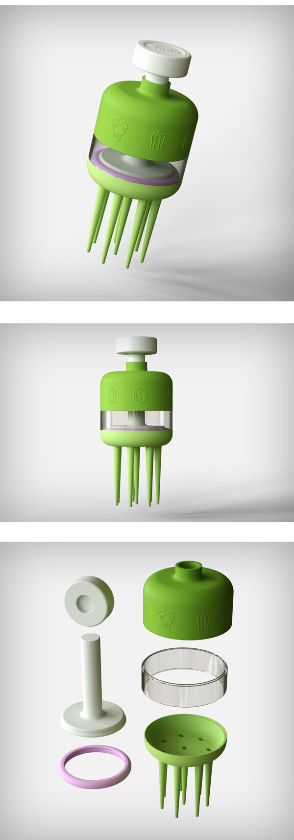 绿色白色手动榨汁机产品