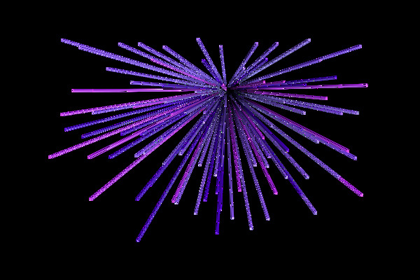 3D紫色光束矢量图
