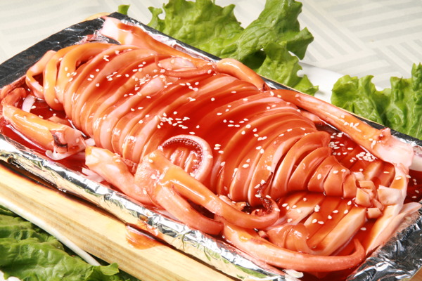 日式燒汁大魷魚圖片