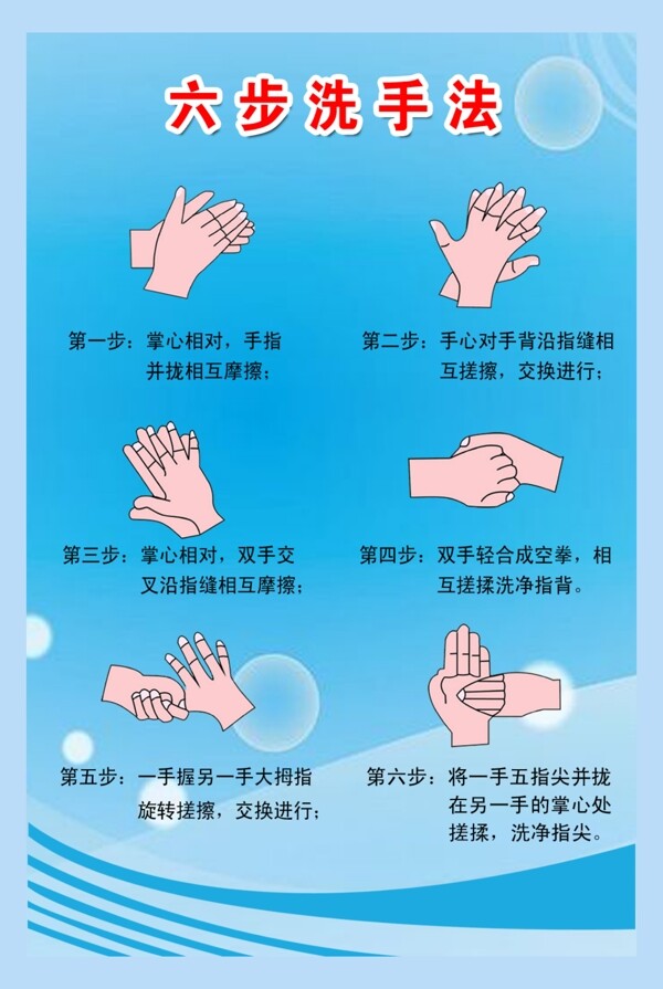 洗手法展板圖片