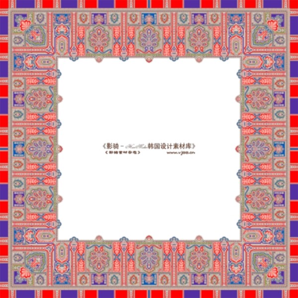 時(shí)尚花紋邊框設(shè)計(jì)素材