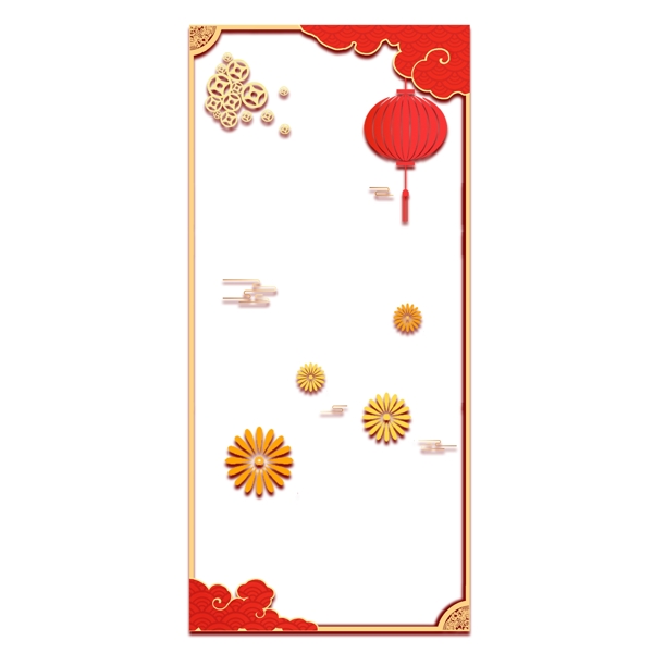 手繪卡通扁平煙花燈籠原創(chuàng)元素
